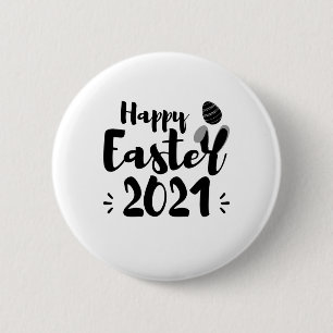 Frohe Ostern 2021 Lustiger Quarantäne-Ostertag 202 Button