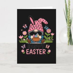 Frohe Ostern 2025 Bunny Gnom Karte