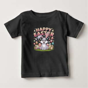 Frohe Ostern 2025 Eier Hase Süßer Hase Baby T-shirt
