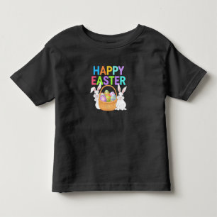 Frohe Ostern 2025 Eier Hase Süßer Hase Kleinkind T-shirt