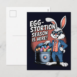 Frohe Ostern 2025 Farbige Ostereier-Grußkarte Feiertagspostkarte