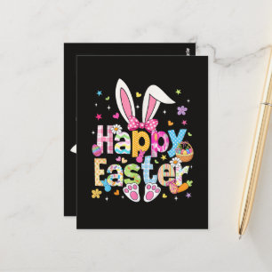 Frohe Ostern 2026 Süßer Hase Kaninchen Postkarte