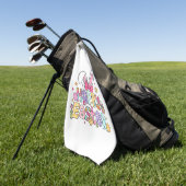 Frohe Ostern 2026 Süßer Hase Osterhase Ostertag Fr Golfhandtuch (Gras)