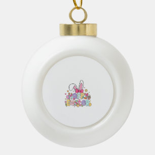Frohe Ostern 2026 Süßer Hase Osterhase Ostertag Fr Keramik Kugel-Ornament