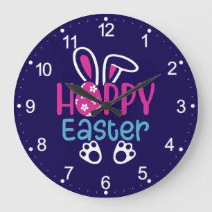 Frohe Ostern-54411 Große Wanduhr