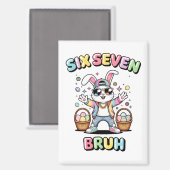 Frohe Ostern 67 Meme Funny Bunny Magnet (Vorderseite/Rückseite)