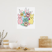 frohe Ostern (6), Retro, Vintage Poster (Küche)