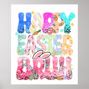 frohe Ostern Alter (2), Retro, Vintage Poster