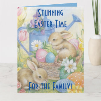 Frohe Ostern an meine Familie Karte