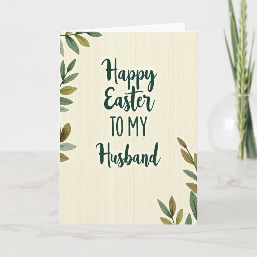 Frohe Ostern an meinen Ehemann Karte (Vorderseite)