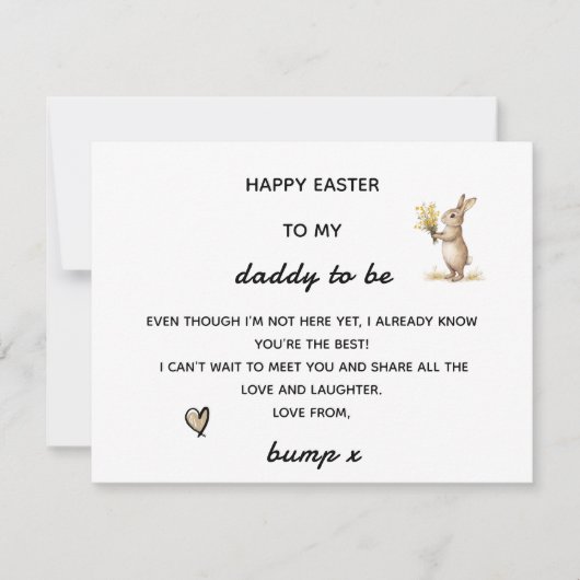 FROHE OSTERN AN MEINEN PAPI IN SPE VOM BUMP-KARTEN (Vorderseite)