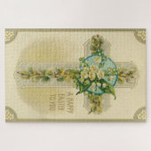 Frohe Ostern an Sie - Antike Postkarte, Puzzle (Horizontal)