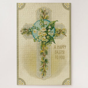 Frohe Ostern an Sie - Antike Postkarte, Puzzle