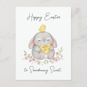 Frohe Ostern an Somebunny Sweet Ostern Grußkarte Feiertagspostkarte