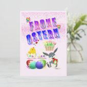 Frohe Ostern Ankündigung (Stehend Vorderseite)