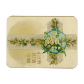 Frohe Ostern - Antike Postkarte, Magnet (Horizontal)