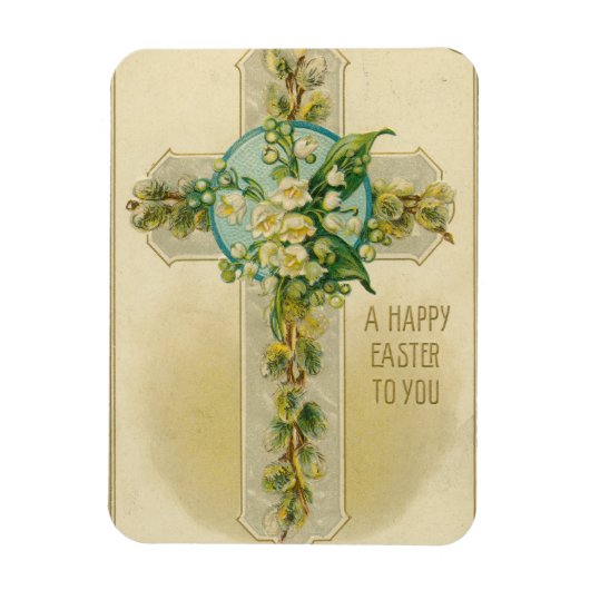 Frohe Ostern - Antike Postkarte, Magnet (Vertikal)