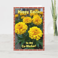 Frohe Ostern Arbeitskollegen Blumenkarte