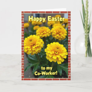 Frohe Ostern Arbeitskollegen Blumenkarte Karte