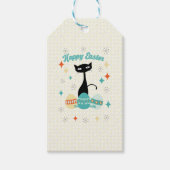 Frohe Ostern, Atomzeit, Mittelalter Moderne Katze Geschenkanhänger (Vorderseite)