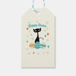 Frohe Ostern, Atomzeit, Mittelalter Moderne Katze Geschenkanhänger