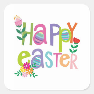 Frohe Ostern Aufkleber