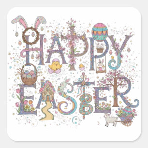 FROHE OSTERN Aufkleber