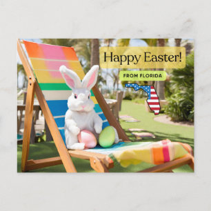 Frohe Ostern aus Florida Postkarte