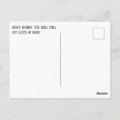 Frohe Ostern aus Ostern Spinne viele Eier Postkarte (Rückseite)