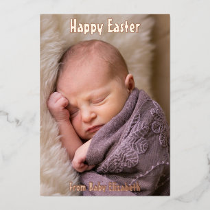 Frohe Ostern Baby Ankündigung