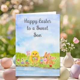 Frohe Ostern Baby Küken  Karte