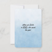 Frohe Ostern Baby Mädchen Mitteilungskarte (Rückseite)