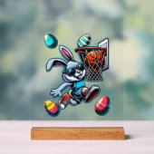 Frohe Ostern Basketball Jungen Osterhase Lustig Ea Acrylschild (Neutral)