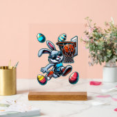 Frohe Ostern Basketball Jungen Osterhase Lustig Ea Acrylschild (Hochzeit)