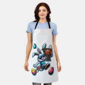 Frohe Ostern Basketball Jungen Osterhase Lustig Ea Schürze (Getragen)