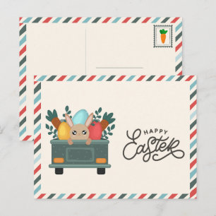Frohe Ostern Bauernmarkt Postkarte