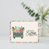 Frohe Ostern Bauernmarkt Postkarte (Stehend Vorderseite)