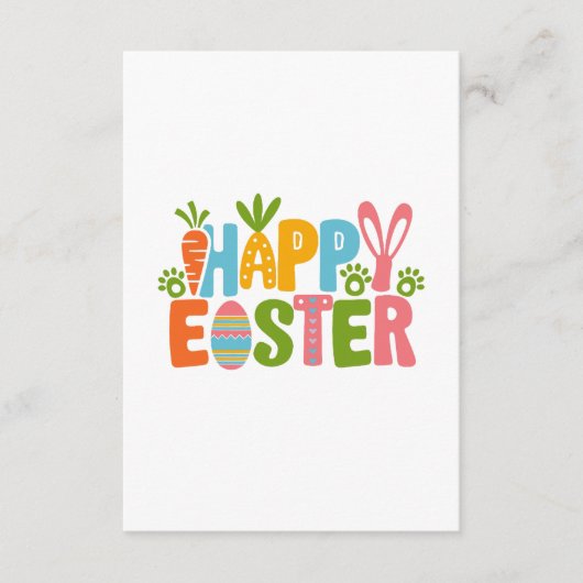 Frohe Ostern Begleitkarte (Vorderseite)