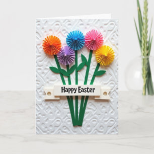 Frohe Ostern Blumen Kunstkarte Karte