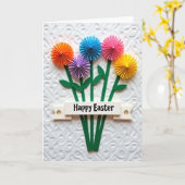 Frohe Ostern Blumen Kunstkarte Karte (Gelbe Blume)