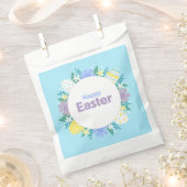 Frohe Ostern Blumen und Eier Geschenktütchen (Ausgeschnitten)