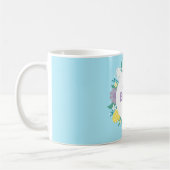 Frohe Ostern Blumen und Eier Kaffeetasse (Links)