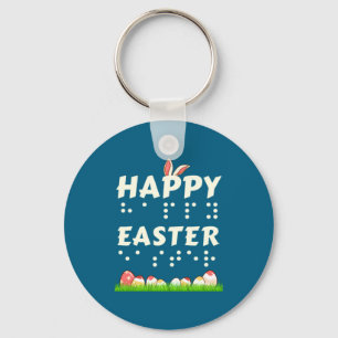 Frohe Ostern Braille Blind Sehbehinderte Ostern Schlüsselanhänger