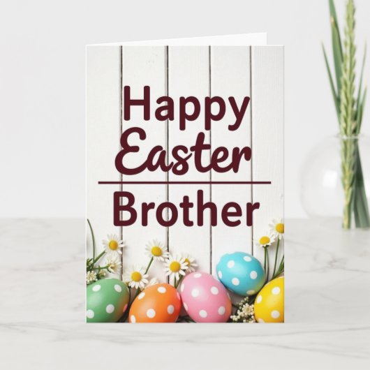 Frohe Ostern Bruder Grußkarte Karte (Vorderseite)