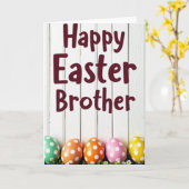 Frohe Ostern Bruder Karte (Gelbe Blume)