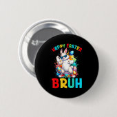 Frohe Ostern bruh 67 Jungs Kinder Hase Eier sechs Button (Vorne & Hinten)