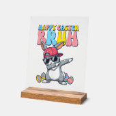 Frohe Ostern Bruh Bunny Dab Rabbit Tanz Jungen Kin Acrylschild (Winkel)