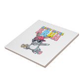 Frohe Ostern Bruh Bunny Dab Rabbit Tanz Jungen Kin Fliese (Seite)