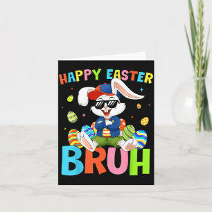 Frohe Ostern Bruh Bunny für Kinder Jungen Mädchen  Karte