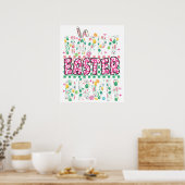 Frohe Ostern Bruh, Retro, Vintage Poster (Küche)
